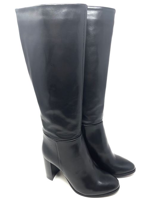 Stivale donna in pelle con tacco IL LACCIO | LZB919VELVETNERO